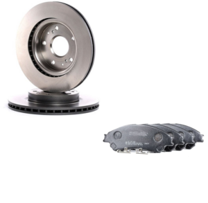 Suzuki Vitara és SX4 S-Cross 2015-től első féktárcsa Nipparts és utángyártott fékbetét szett (55311-61M00
