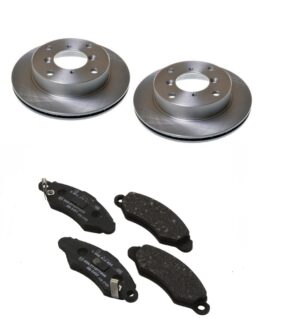 Suzuki Swift féktárcsa és fékbetét szett 1998-2003 1.0-1.3 Nipparts tárcsák és Starline betétek (J3308006