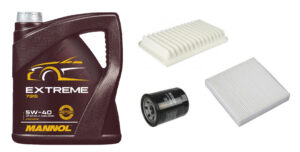 suzuki swift olajcsere szett 1.2 mannol 5w40 pollenszuro extreme